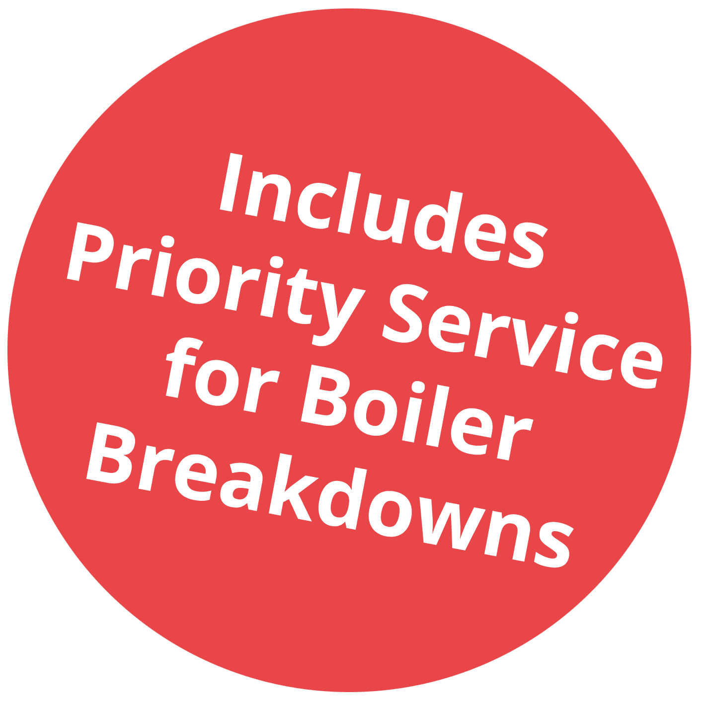 Priority service for boiler breakdowns